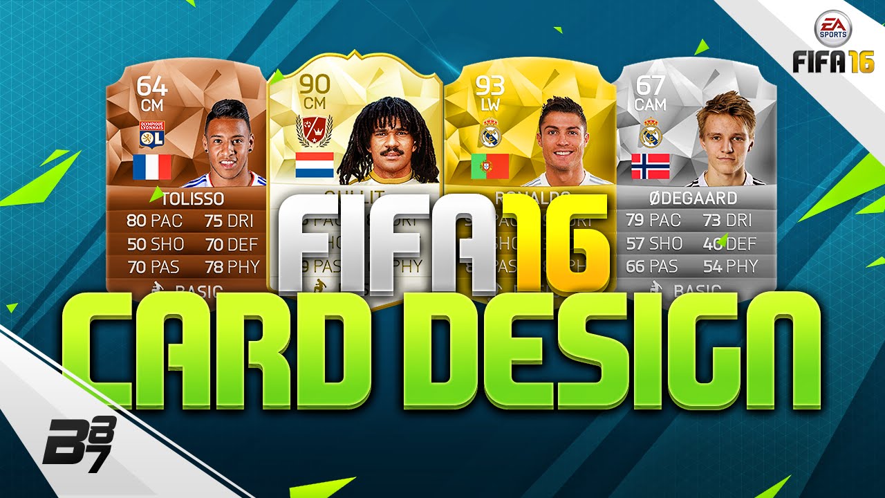FIFA 16 | NEW CARD DESIGN! w/ LEGEND, GOLD, SILVER and BRONZE CARDS