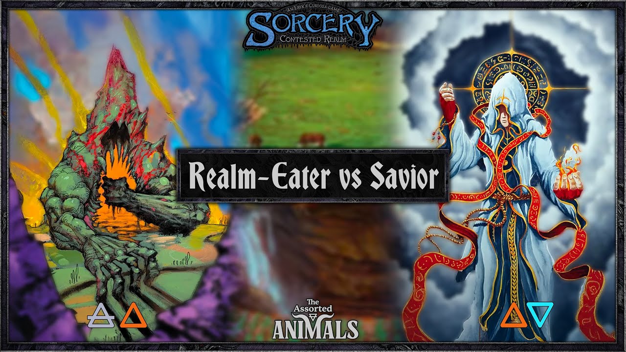 REALM-EATER (💨/🔥) vs SAVIOR (🔥/💧), Sorcery: Contested Realm Gameplay