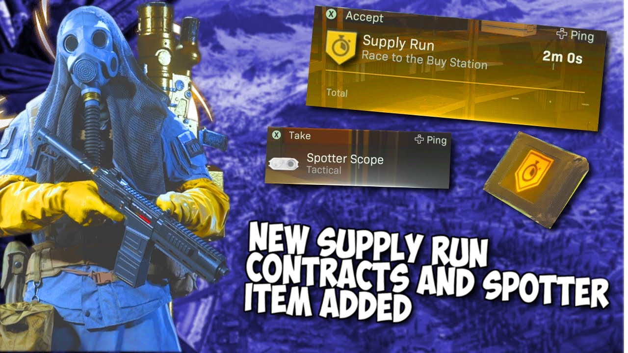 NEW Spotter Tactical Item, Supply Run Contract And More Added In Warzone - Modern Warfare