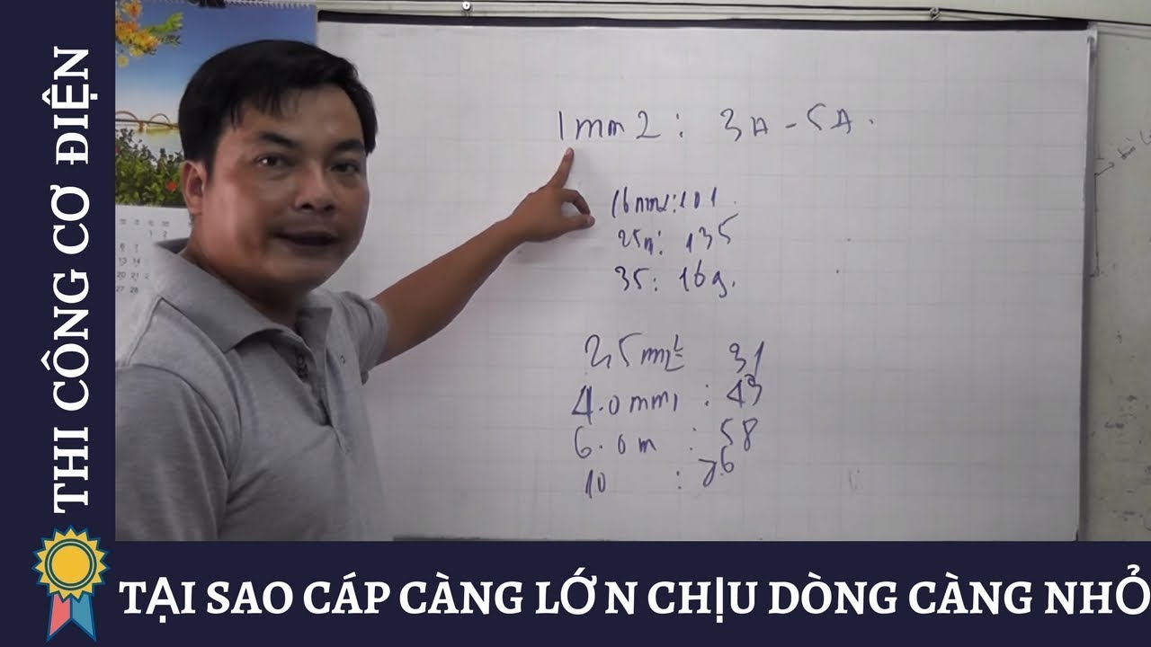 Kỹ Thuật Thi Công Cơ Điện - TẠI SAO CÁP CÀNG LỚN CHỊU DÒNG CÀNG NHỎ | MECHANICAL ENGINEERING