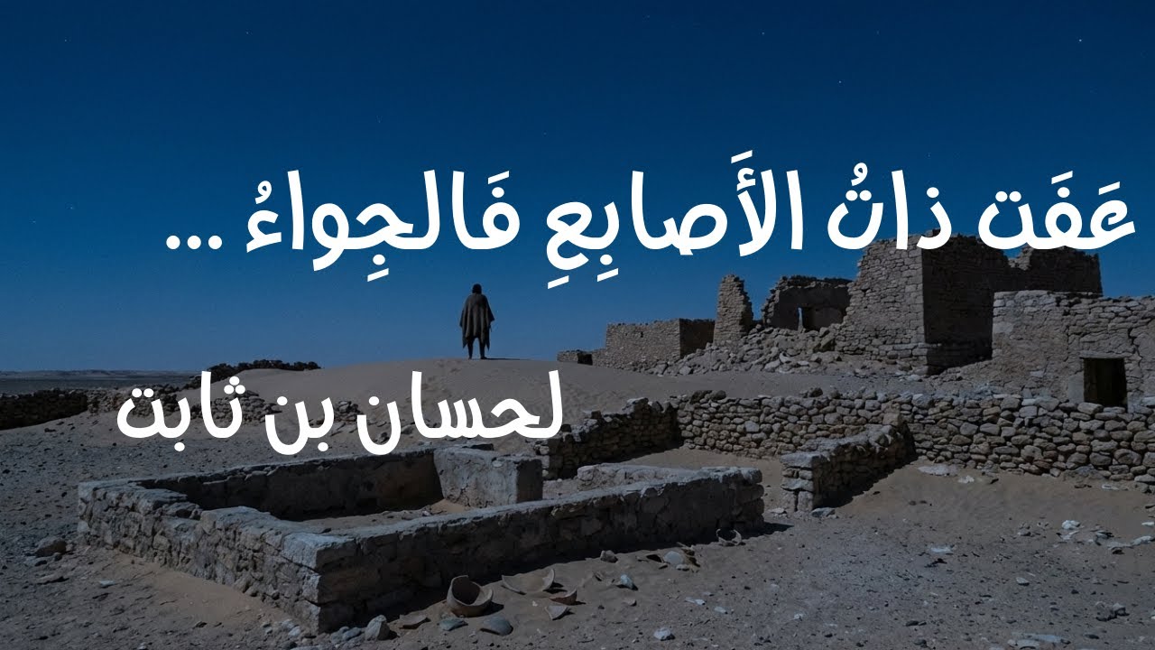 عَفَتْ ذاتُ الأَصابِعِ | قصيدة حسّان بن ثابت (إنشاد فصيح)