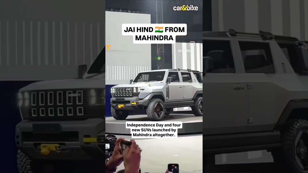 Four new SUV concepts in Mahindra&rsquo;s big Independence Day 🇮🇳 reveal.