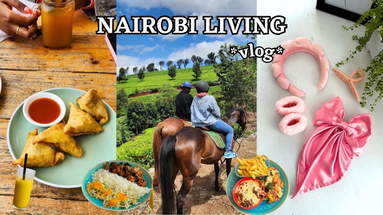 VLOG|Horse Riding in Tigoni Tea Farms, Lunch at Nifty Cafe, Where to buy claw clips & bows in Dubois