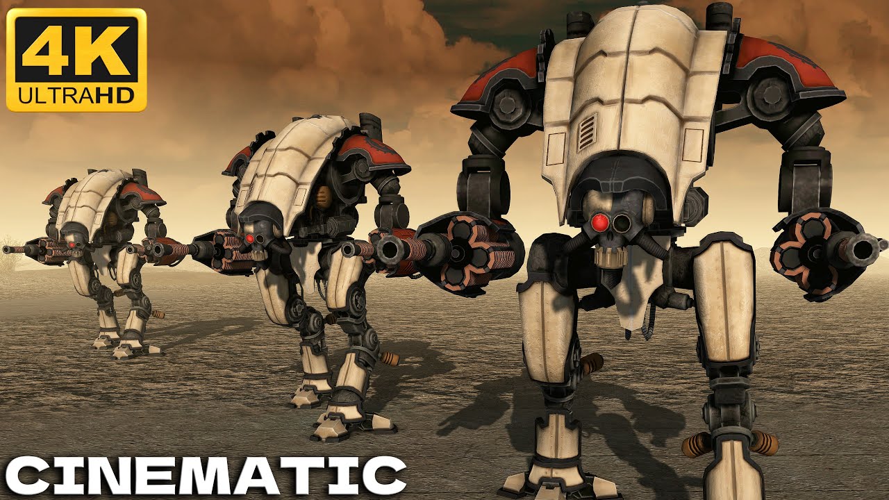 WARHAMMER 40K CINEMATIC BATTLE - Adeptus Mechanicus vs Blood Pact (4K UltraHD)