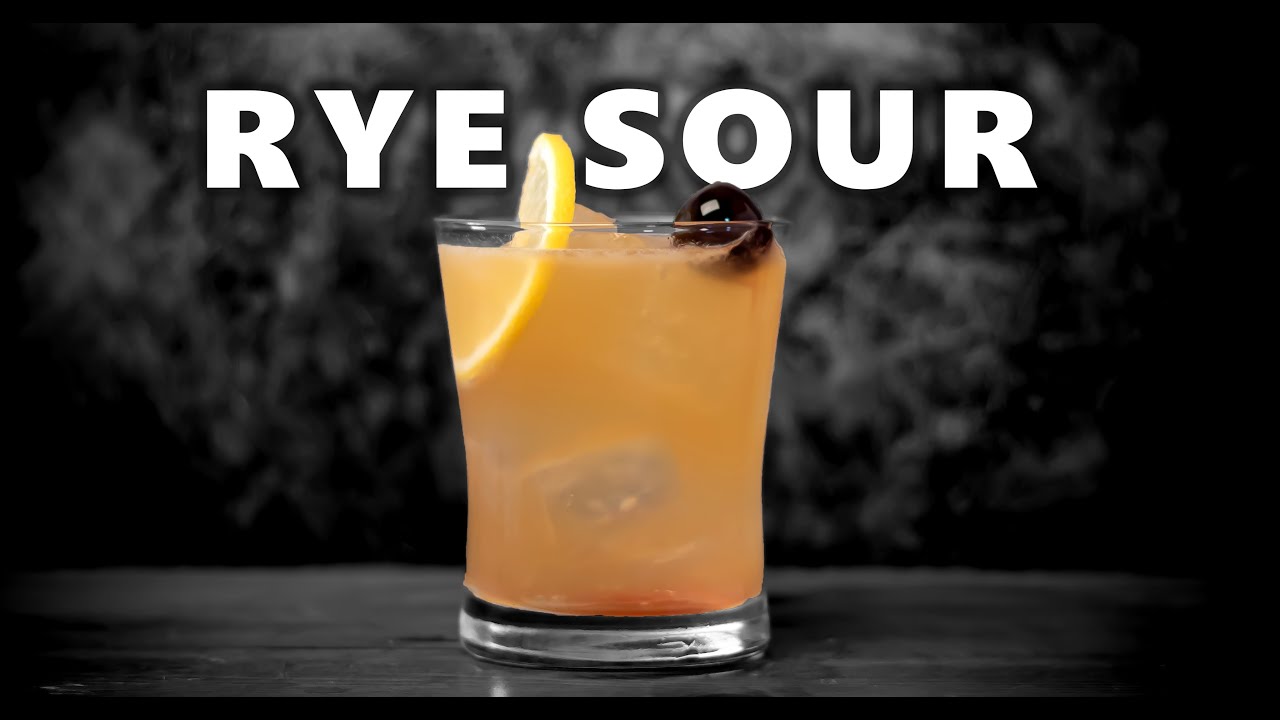 How To Make The Perfect Rye Sour Whiskey Cocktail🥃💛