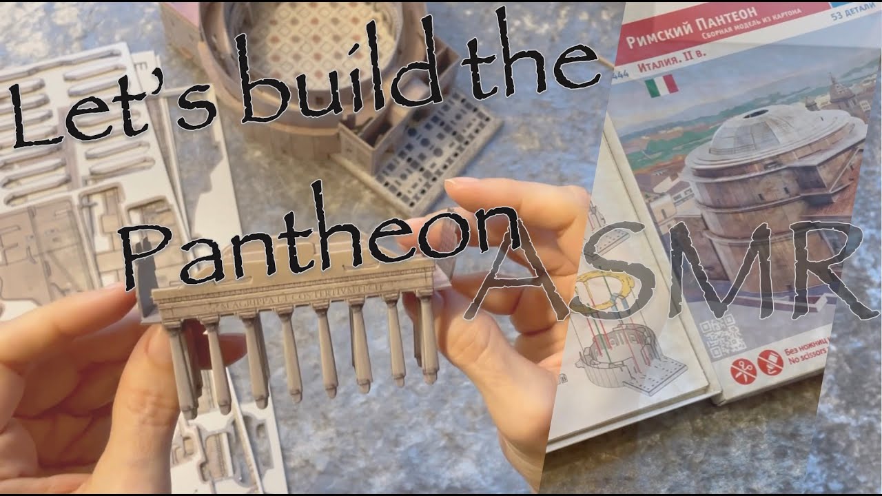 Pantheon model building 🏛[ASMR] card & whispers