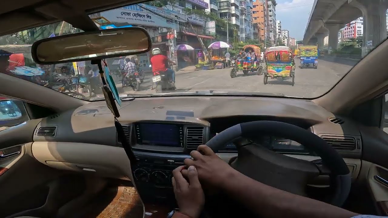 Uttara Sector 17 to Mirpur 1 Shah Ali - Dhaka Car POV