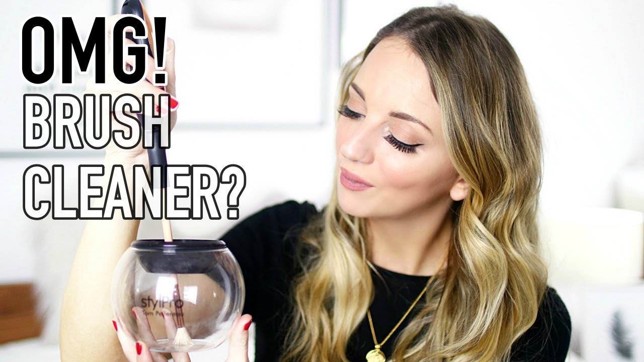 STYLPRO MAKEUP BRUSH CLEANER AND DRYER REVIEW + DEMO | PAULA HOLMES
