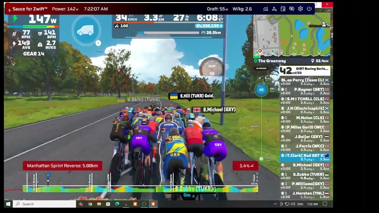 Zwift - Race: Gold  DIRT Racing Series Stage 2