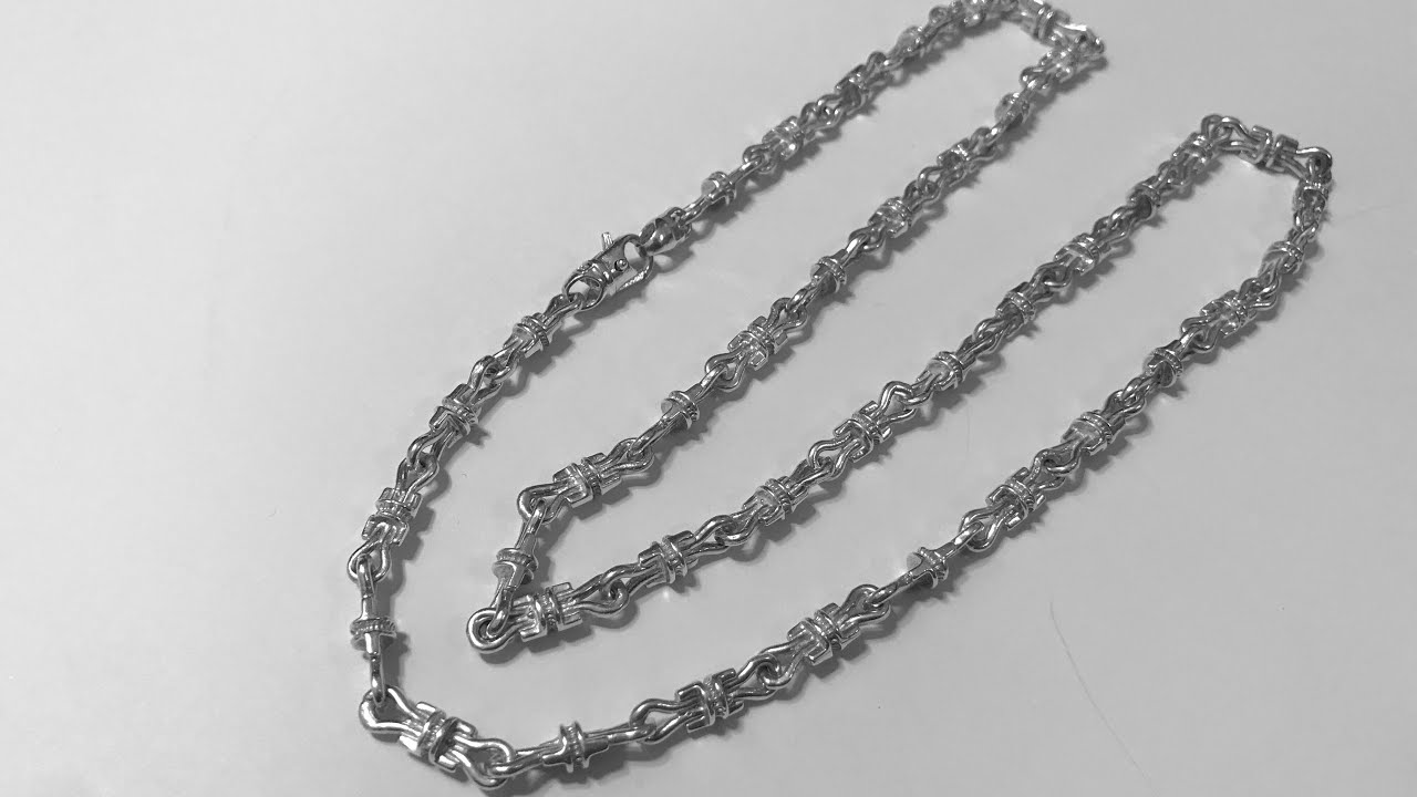 Vintage Unique HandMade Sterling Silver Chain