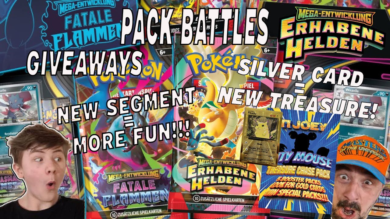 BUT WAIT! THERE IS MOOAAARRR!!! NEW TREASURE, POKEMON PACK BATTLES & NEW SEGMENT & GIVEAWAYS!