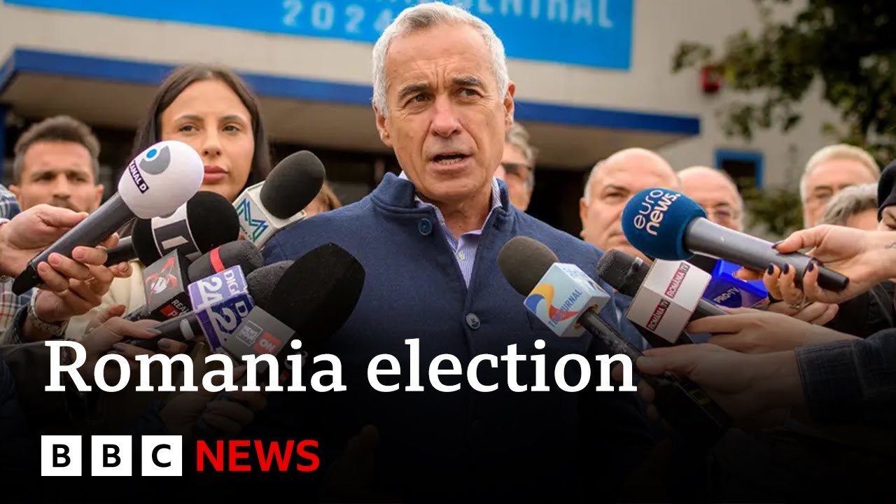 Candidatul de extremă dreapta preia o conducere șocantă &icirc;n alegerile prezidențiale din Rom&acirc;nia | BBC News
