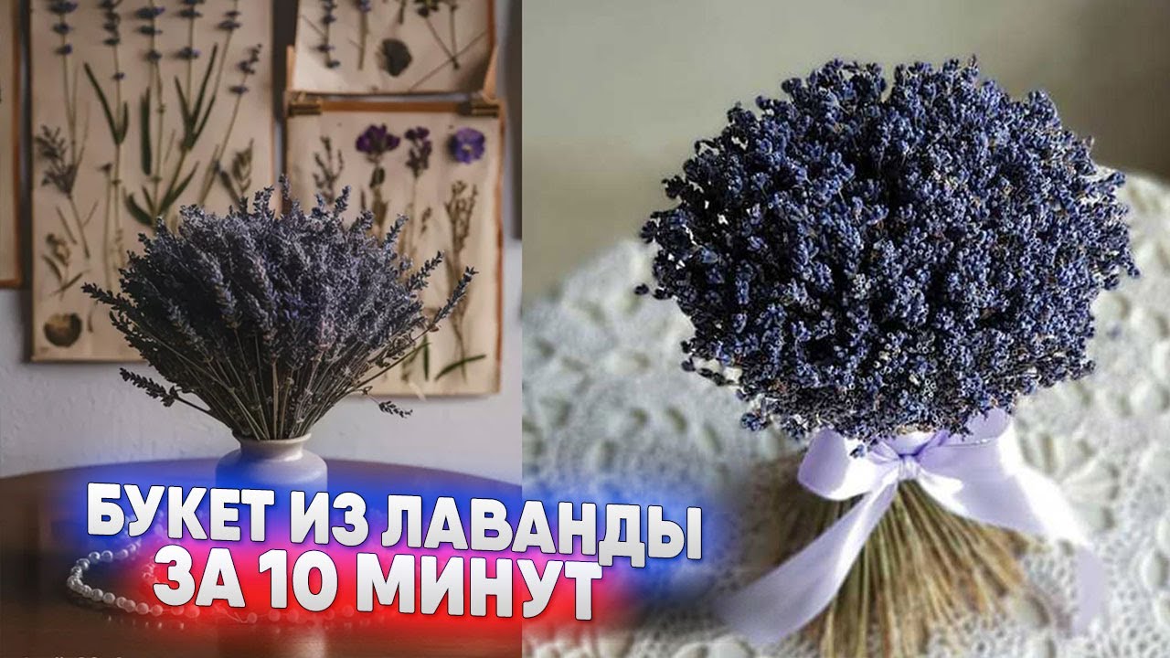 Букет из лаванды за 10 минут