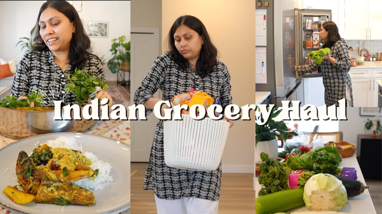 Vegetable & Grocery Haul II Simple & Quick Meal ideas - Bengali Eggplant / Baigan recipe