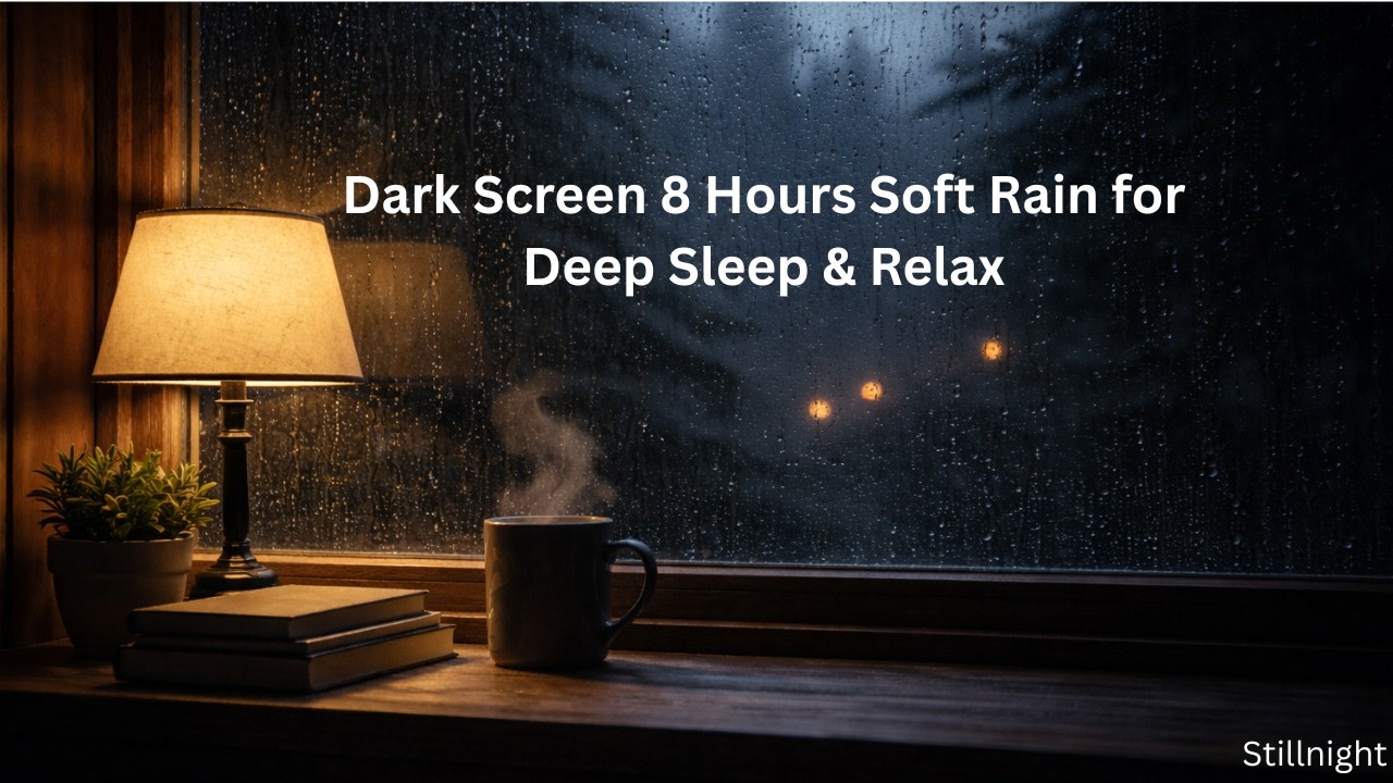 Soft Rain Sound For Deep Sleep & Relax | No Ads | 8 Hours | Stillnight