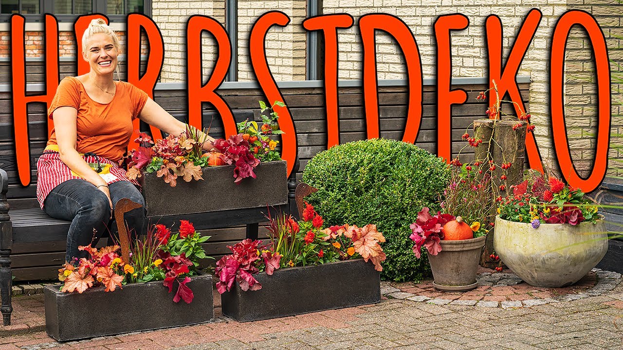 HERBSTLICHE DEKO FÜR DEN EINGANG & BALKON - DIY