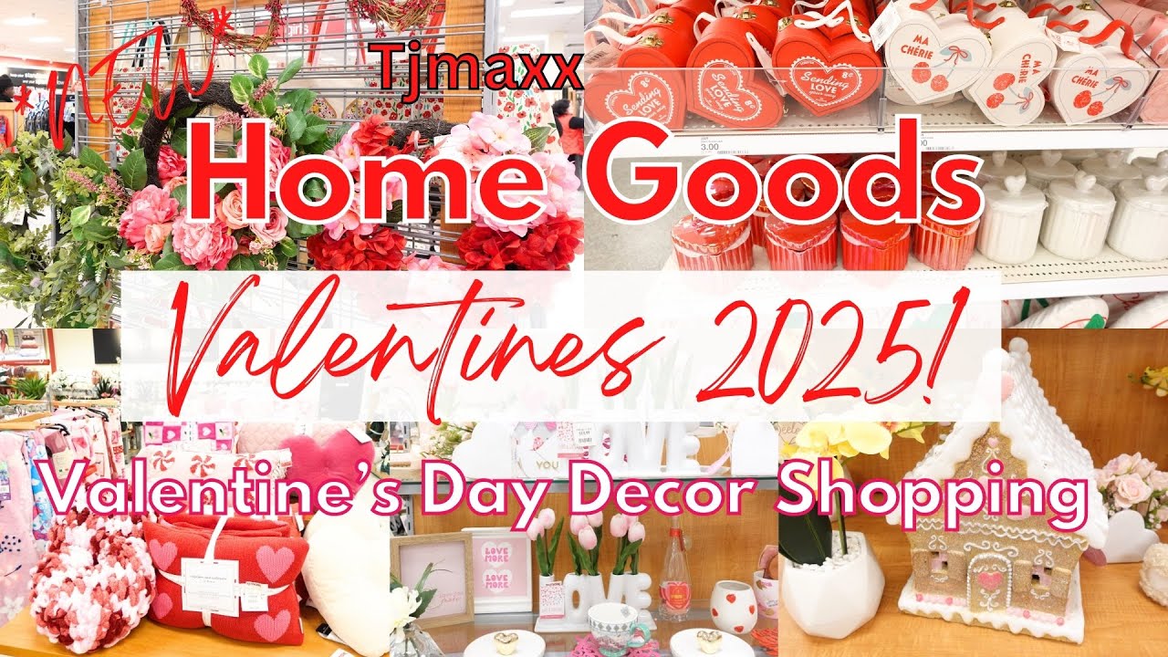 VALENTINES DAY DECOR 2025 AT TJMAXX HOMEGOODS | VALENTINES DAY DECOR SHOPPING| Valentines day 2025