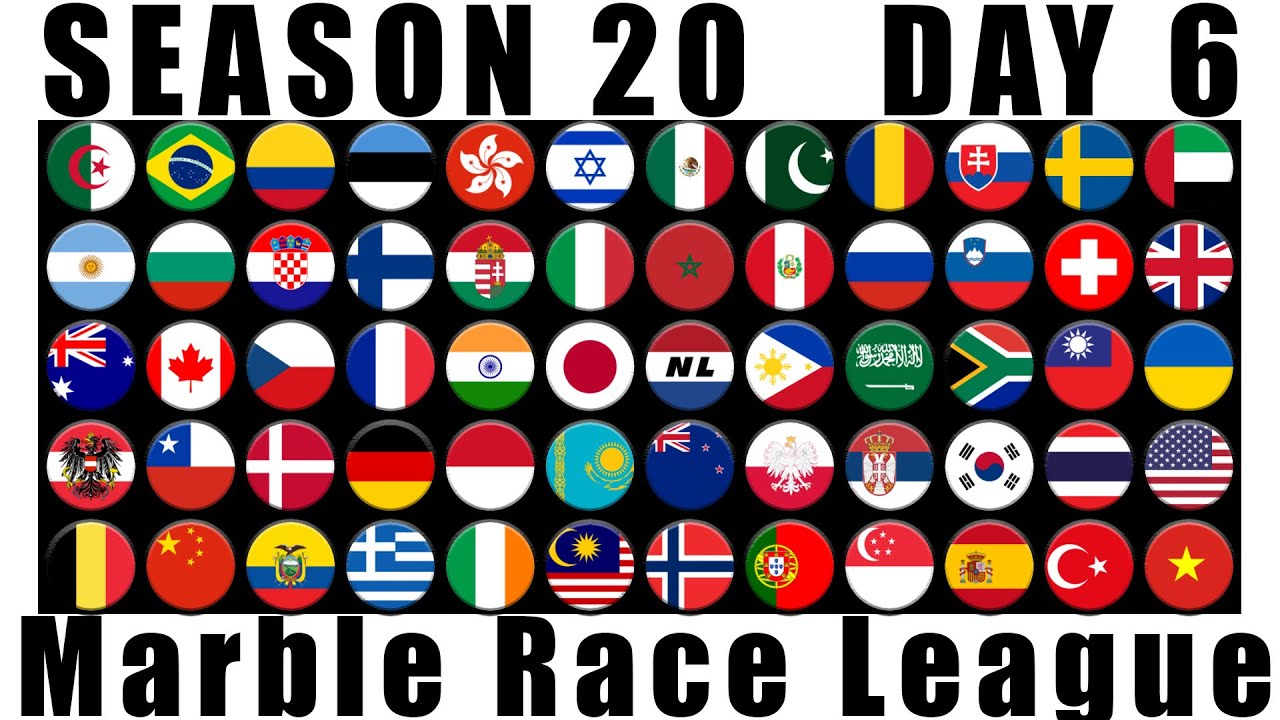 Marble Race League Season 20 Day 6 Marble Race in Algodoo / Marble Race King