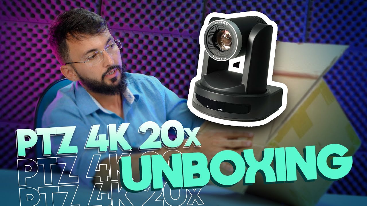 Unboxing: CÂMERA PTZ SMTAV | Zoom 20x | 4K