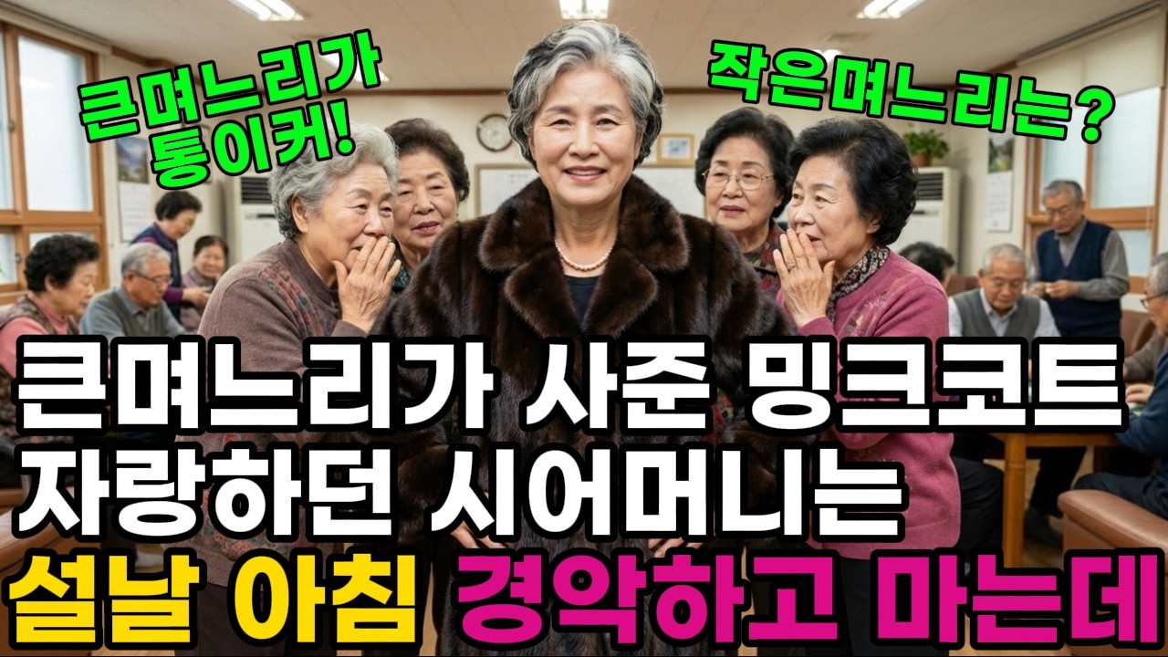 큰돈 주는 큰며느리만 이뻐하던 시어머니는 설날 아침, 작은며느리가 건넨 그것 때문에 경악하고 마는데! | 명절 | 고부갈등 |