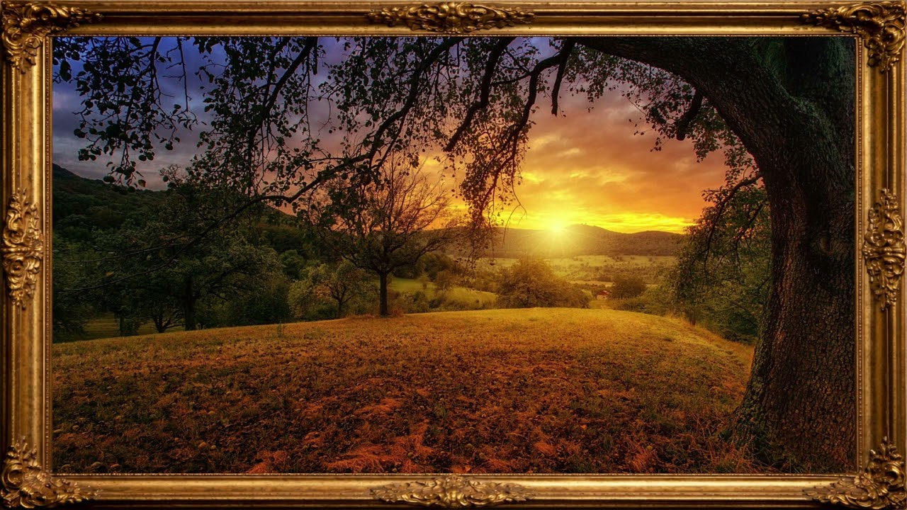 Beautiful Peaceful Hillside - TV Art Screensaver |  TV Wallpaper