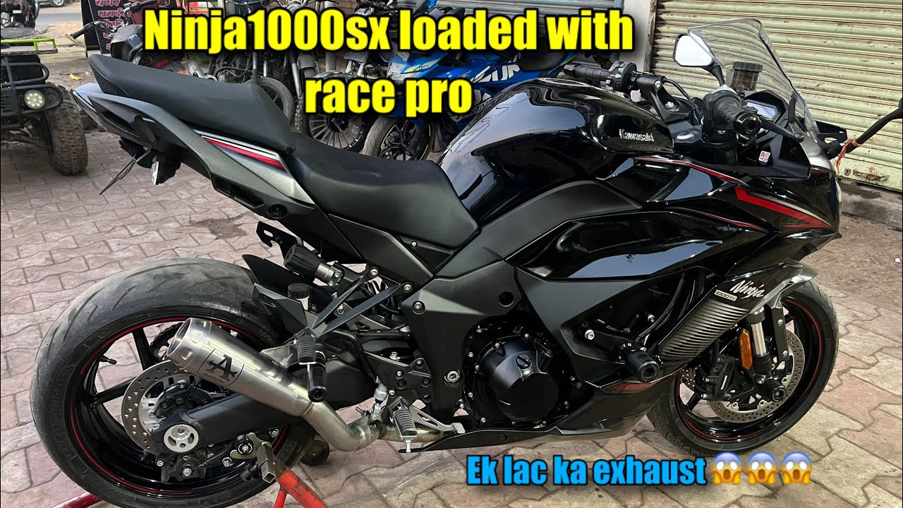 Ninja 1000 sx loaded with arrow race pro full system exhaust best sound ever 4/1 only one in india….