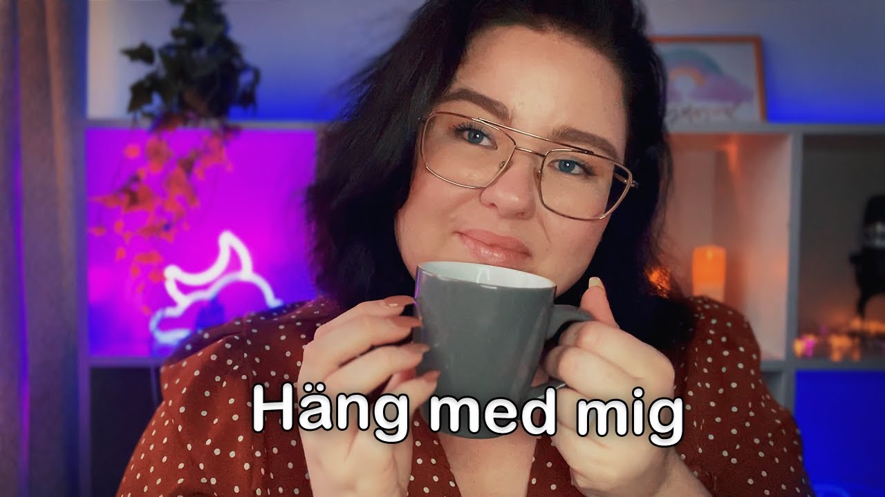 ASMR Häng med mig ♥ Mitt nya kontor, jag somnar okontrollerat.. Relax!