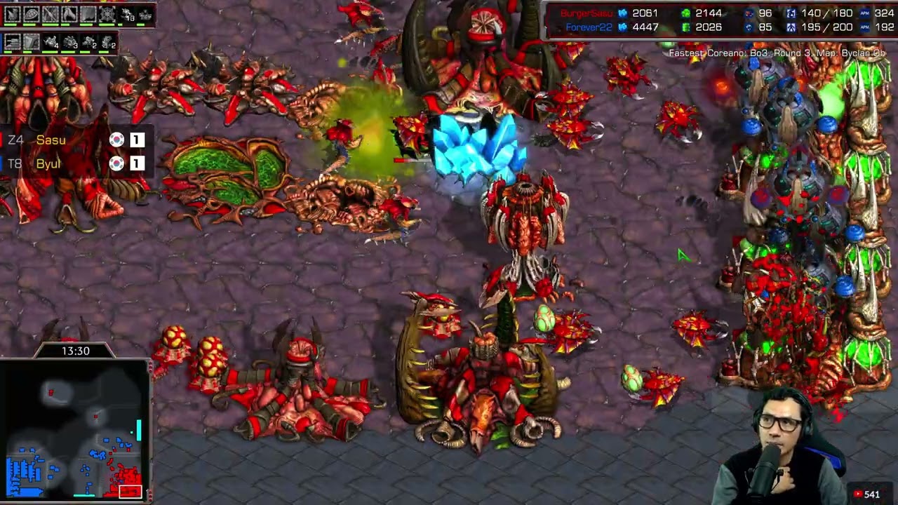 STARCRAFT FASTEST COREANO Bo3 🇰🇷 SASU vs BYUL 🇰🇷 ROUND 3