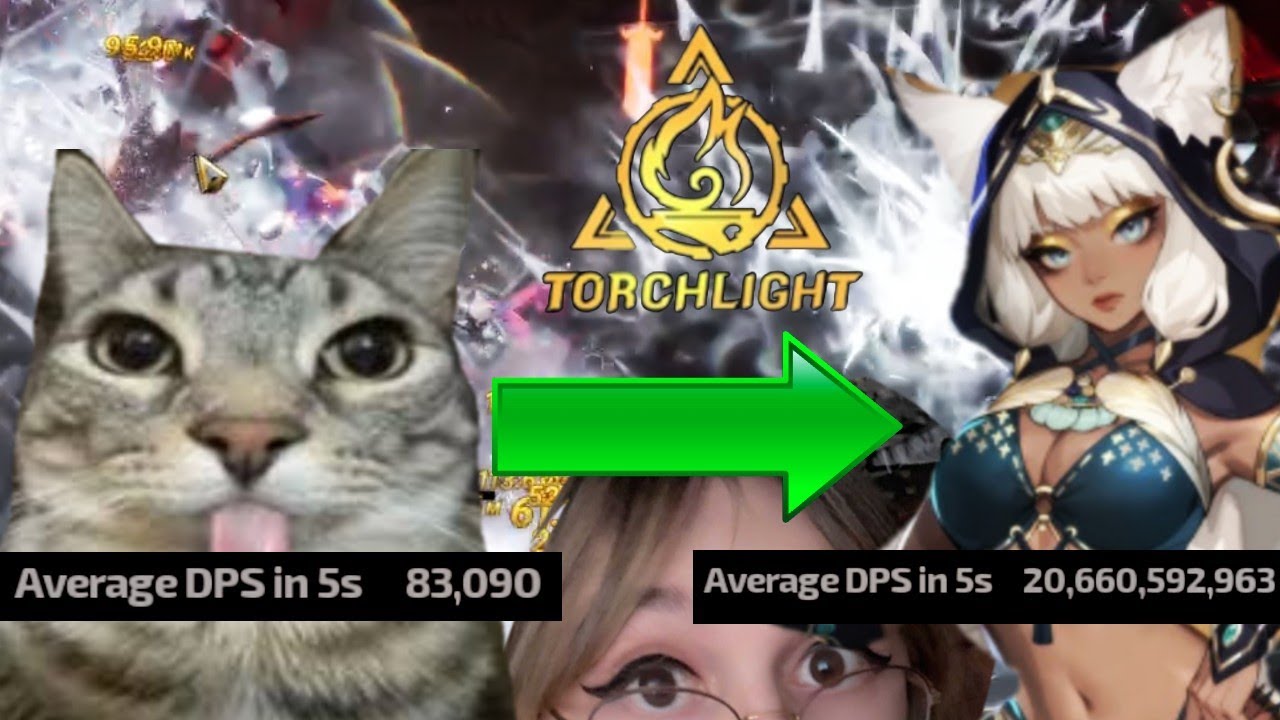 Cat to Cat Girl GOD Erika 3 Progression in Torchlight: Infinite Vorax Season 11 Highlight