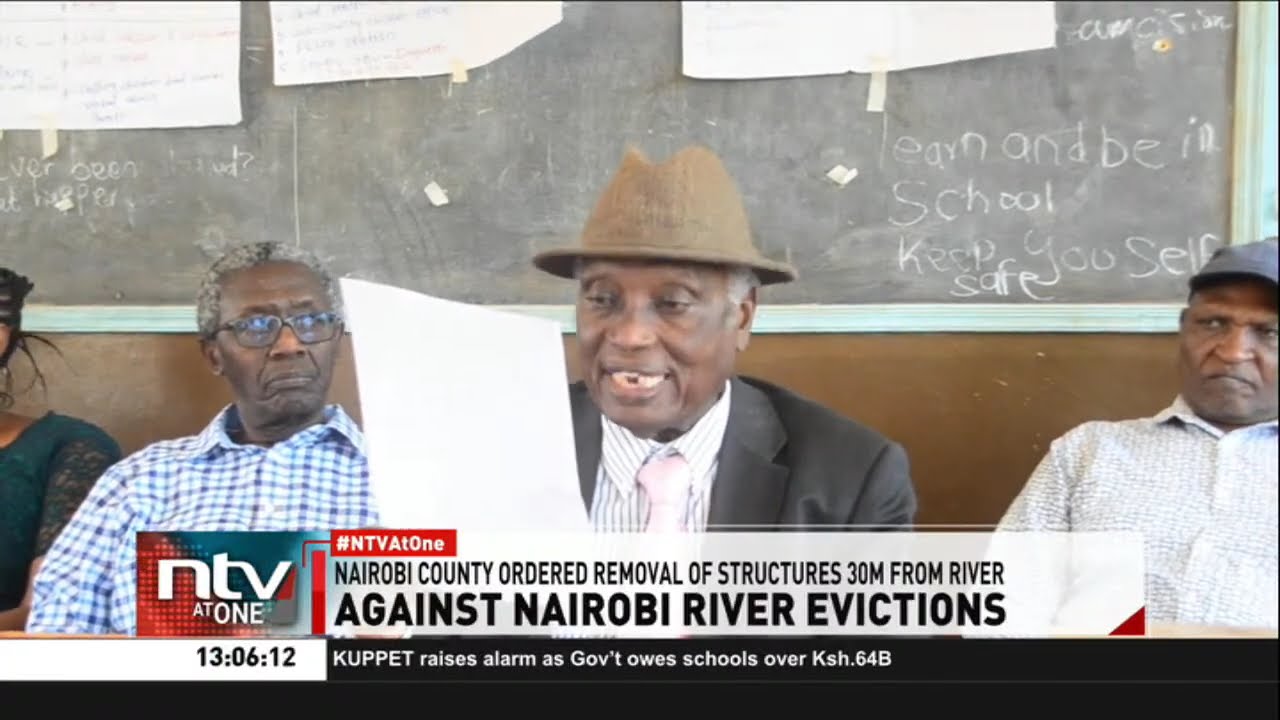 Residents along Nairobi River tributaries in Dagoretti and Kangemi protest against looming evictions