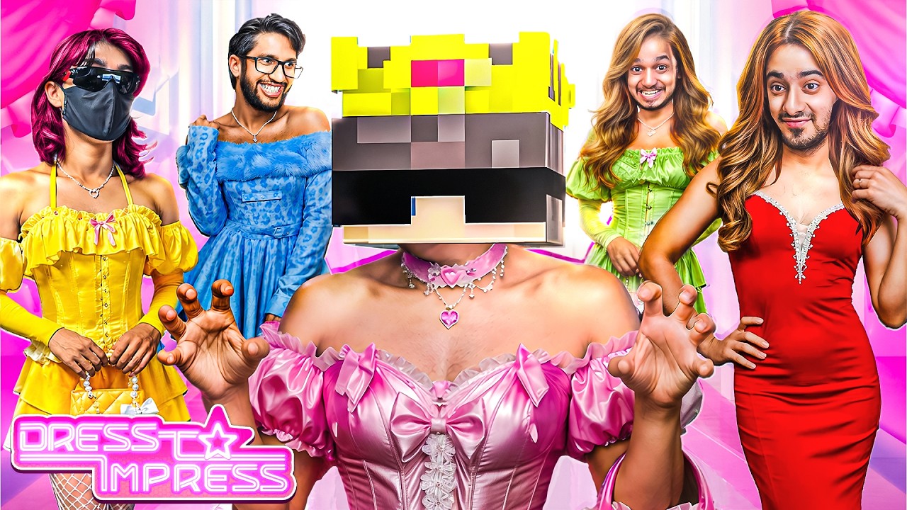 5 GUYS DRESS TO IMPRESS CHALLENGE....