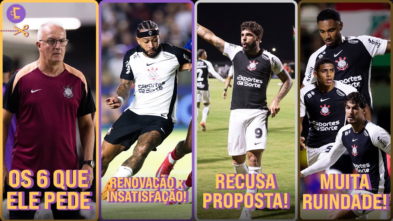 Dorival pede 6 reforços l Corinthians quer renovar com insatisfeito Memphis l Yuri fica e +