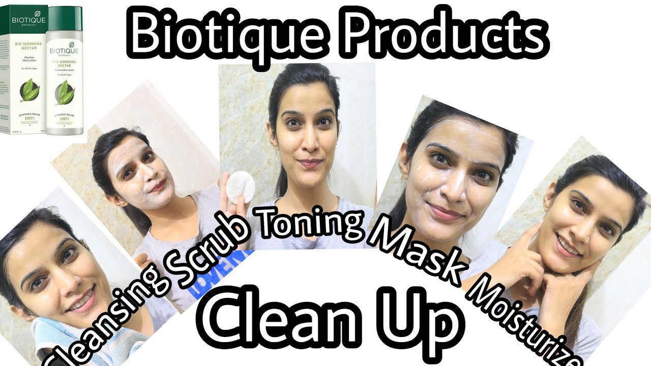 How to : Clean Up at Home Using Biotique Products | Biotique Haul + review + Demo