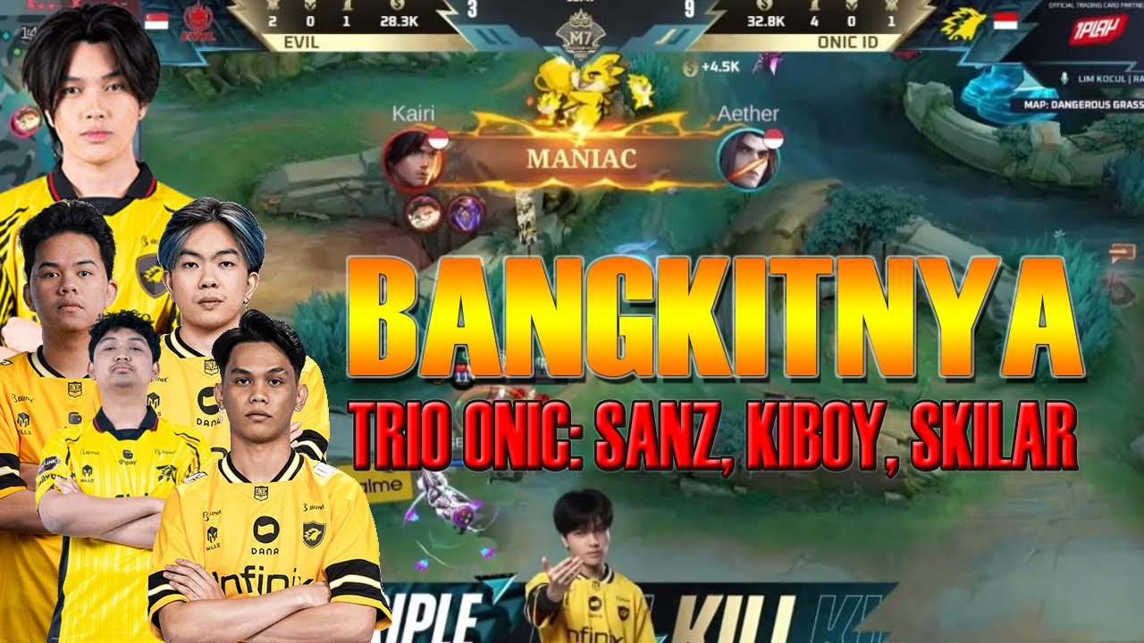 BANGKITNYA TRIO ONIC: Sanz, Kiboy, Skylar HAJAR Evil Juara MPL Singapura! ONIC vs Evil Game 1 & 2