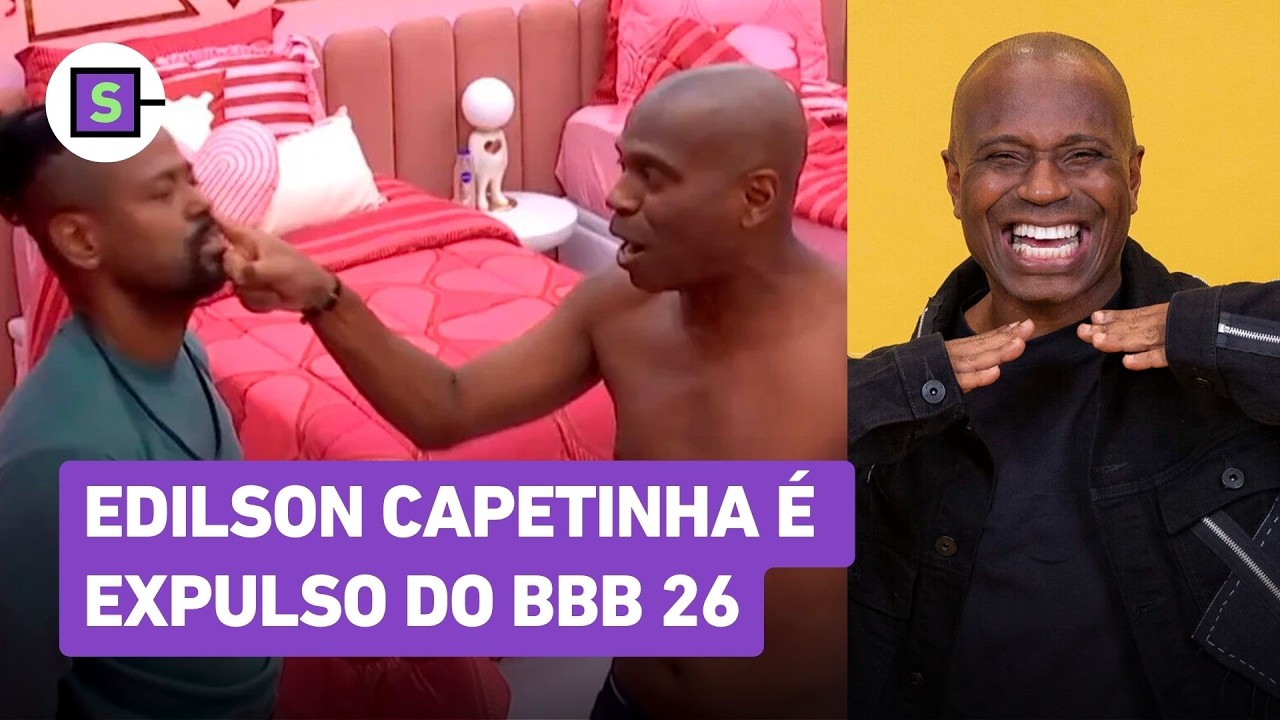 Edilson Capetinha &eacute; expulso do BBB 26 ap&oacute;s discuss&atilde;o acalorada com Leandro Boneco; veja v&iacute;deo
