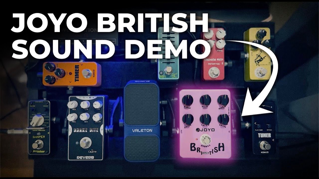 Joyo JF-16 British Sound Marshall Amp Simulator Pedal Demo | No Talking