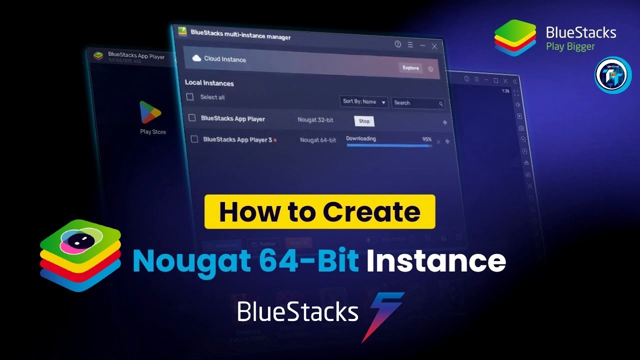 BlueStcks 5 Convert 32bit to 64bit - To Get More Better Performance For Low-End PC