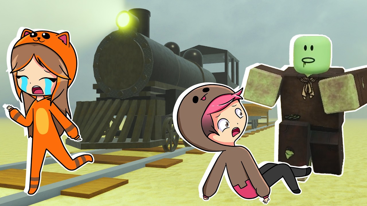 SOBREVIVE al VIAJE más PELIGROSO de ROBLOX con MANDARINA !! RIELES MUERTOS