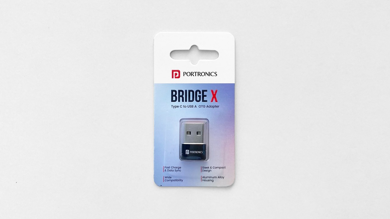 Portronics Bridge X Unboxing & Review | Type-C to USB-A OTG Adapter | Fast Charge & Data Sync