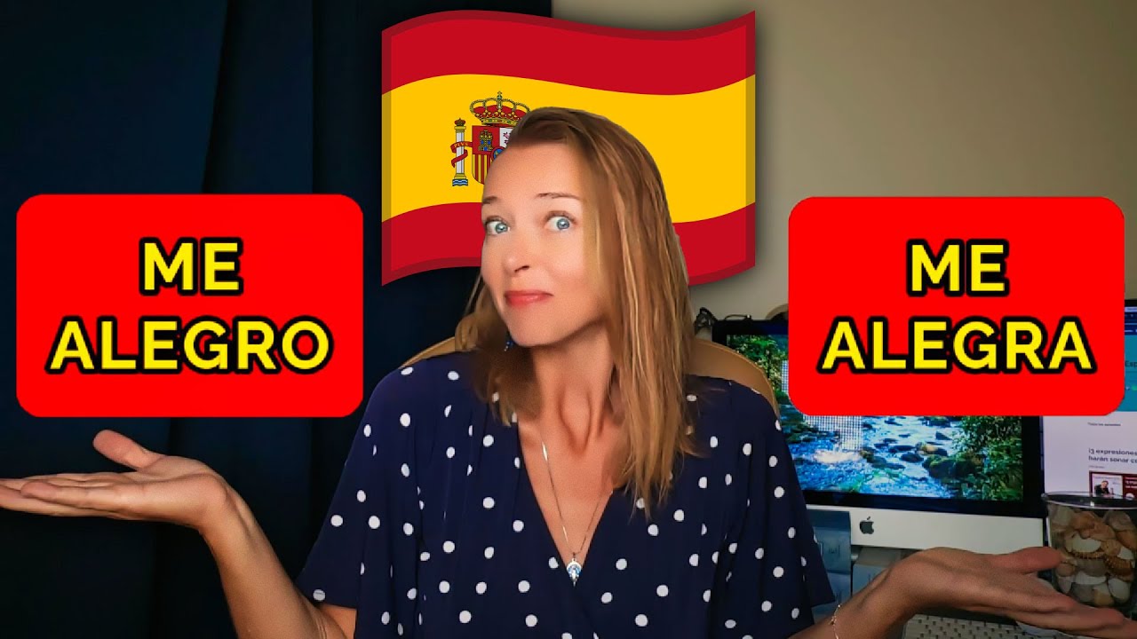 ¿Me alegro o Me alegra? El 90% se Confunde. ¿Y tú?