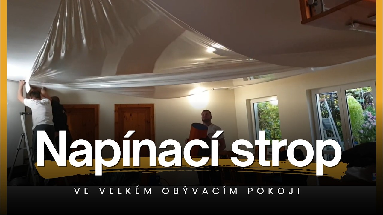 Montáž Napínacího Stropu 40 m² | Bílý lesklý