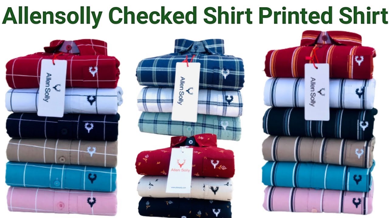 Allensolly Checked Shirt Printed Shirt Luxury Fashions