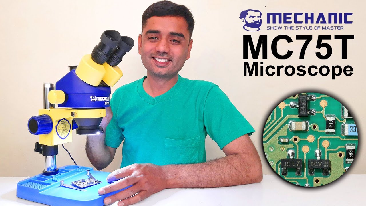 Mechanic MC75T Industrial Trinocular Stereo Optical Light Microscope for mobile phone repairing