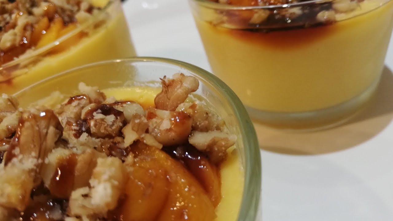 تحلية الخوخ اللذيذة🍑 اروع واسهل وأسرع تحلية تحضيرها للسحور🌙رمضان_2020 🌙
