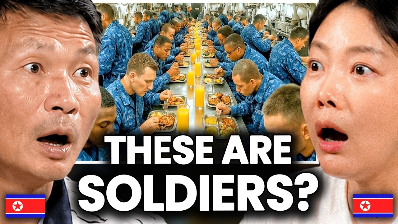 North Korean Navy Veterans can't believe US Aircraft Carrier Food
