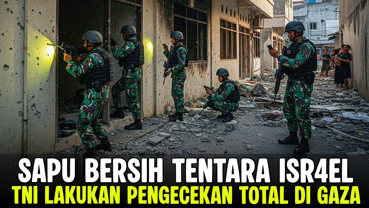 TNI MULAI BERSIH BERSIH GAZA‼️PASUKAN IDF ISR4EL LARI KOCAR KACIR