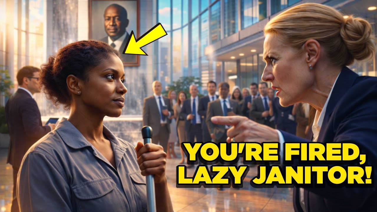 Manager Fired the “Lazy” Janitor on the Spot — HR Told Her to Check the Founder’s Photo