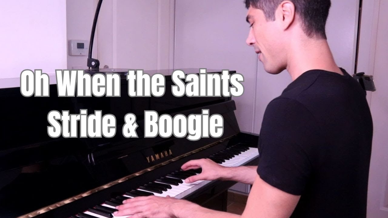 Oh When the Saints – Stride & Boogie Piano – Sheet Music & MIDI – Victor Demange