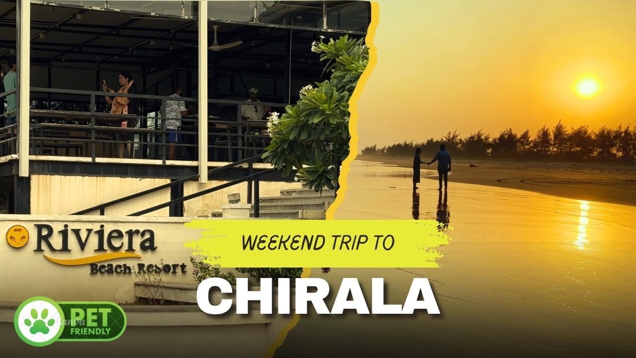 Hyderabad to Chirala Roadtrip || Riviera Beach Resorts || Pet-friendly Resort in Chirala 🏖️🐶