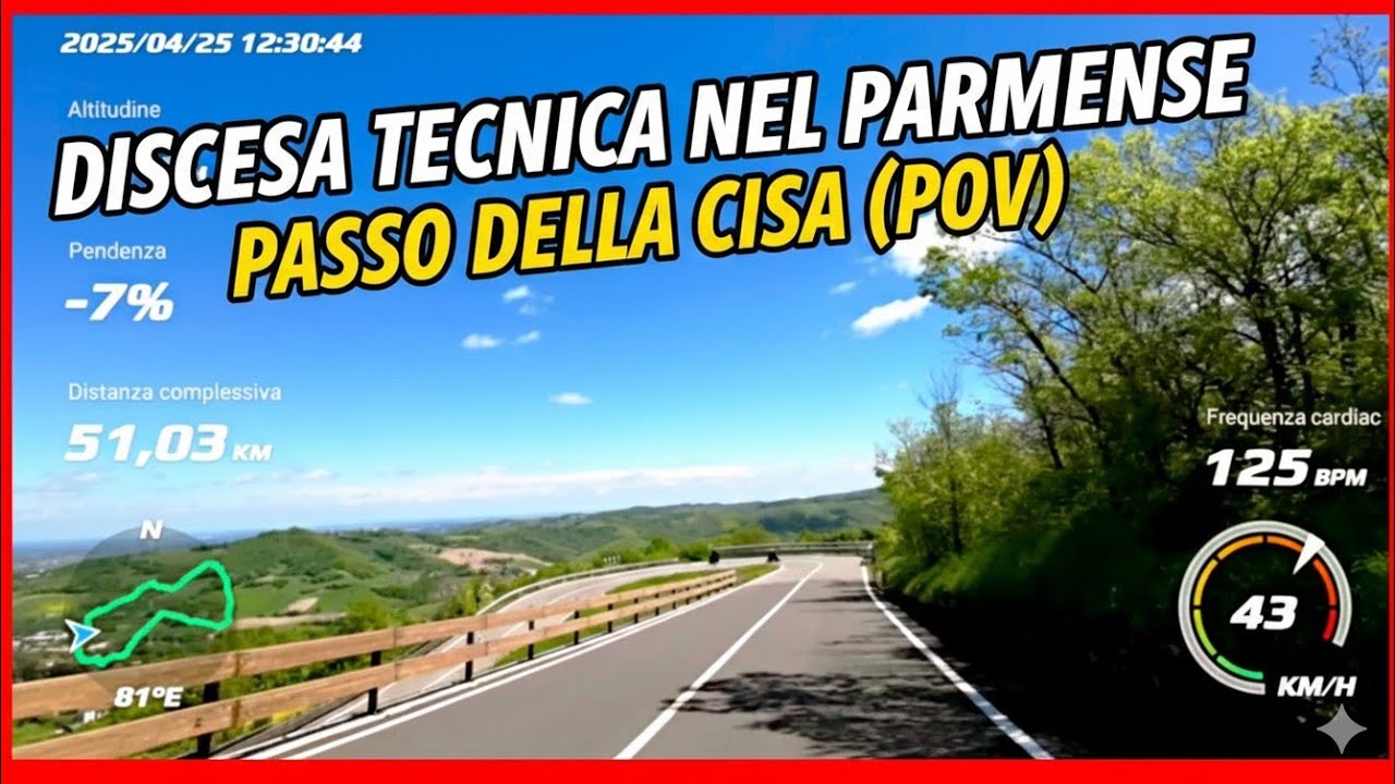 DISCESA ADRENALINICA: Passo della Cisa (POV/ASMR) | Terenzo - Piantonia ...bloccato da un auto!